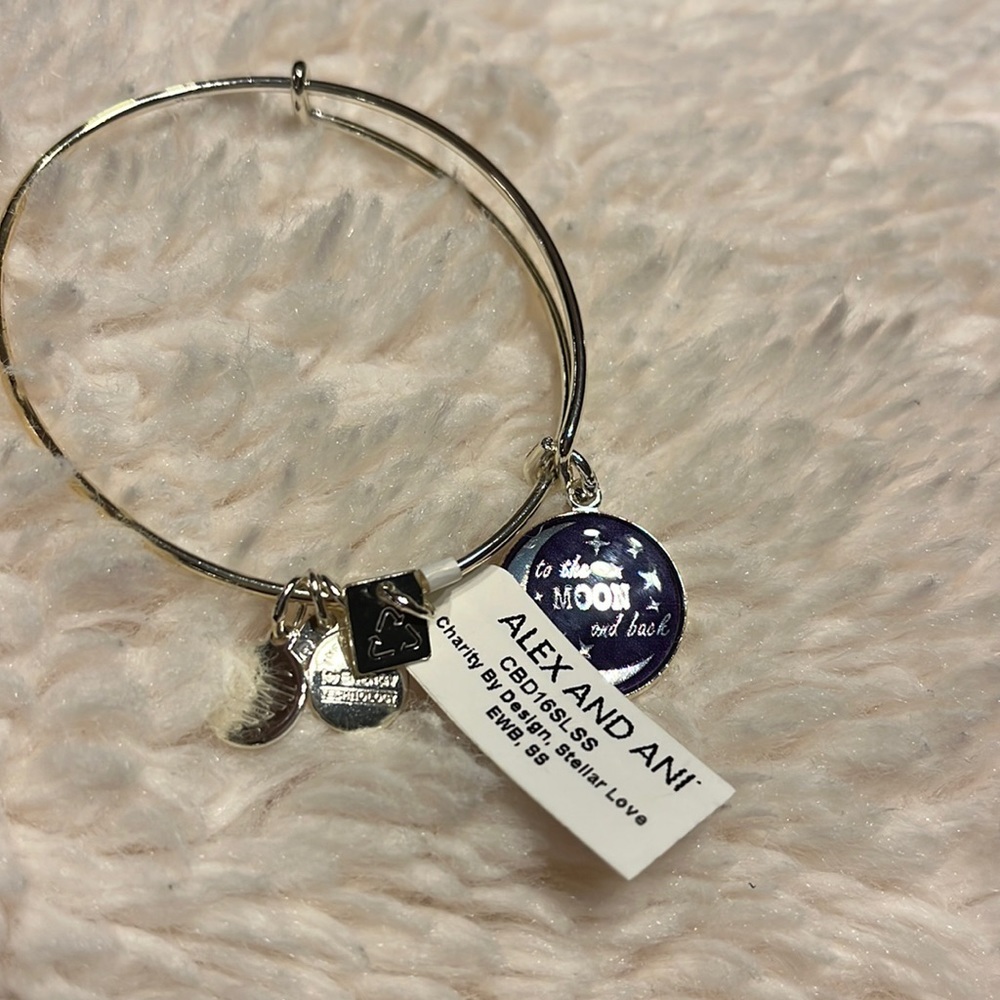 "Alex & Ani" Love You To The Moon Bracelet